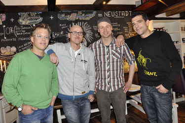 Mario Kotaska, Ralf Zacherl, Wirt Björn Penno, Martin Baudrexel