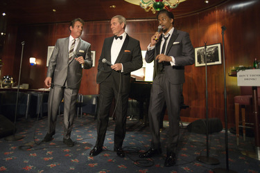 Mark Adams als Dean Martin, Stephen Triffitt als Frank Sinatra, Jay Marsh als Sammy Davis Jr.