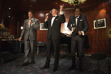 Mark Adams als Dean Martin, Stephen Triffitt als Frank Sinatra, Jay Marsh als Sammy Davis Jr.