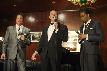 Mark Adams als Dean Martin, Stephen Triffitt als Frank Sinatra, Jay Marsh als Sammy Davis Jr.