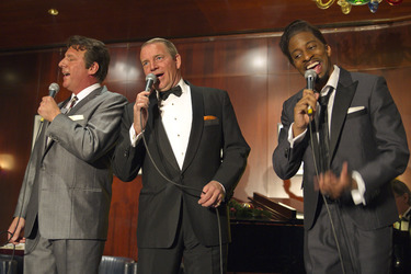 Mark Adams als Dean Martin, Stephen Triffitt als Frank Sinatra, Jay Marsh als Sammy Davis Jr.