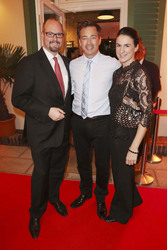 Patrick Henkel, Jan Sosniok mit Freundin Nadine Möllers