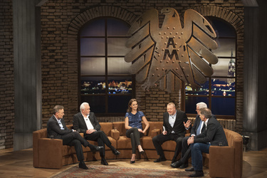 Thomas Oppermann, Wolfgang Kubicki, Verena Delius, Stefan Raab, Michael Fuchs, Jan van Aken