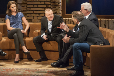 Verena Delius, Stefan Raab, Michael Fuchs, Jan van Aken