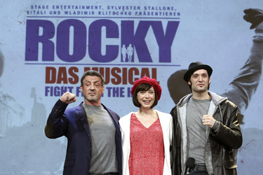 Sylvester Stallone, Wietske van Tongeren, Drew Sarich