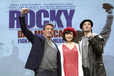 Sylvester Stallone, Wietske van Tongeren, Drew Sarich