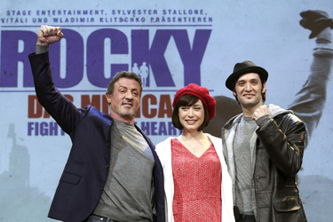 Sylvester Stallone, Wietske van Tongeren, Drew Sarich