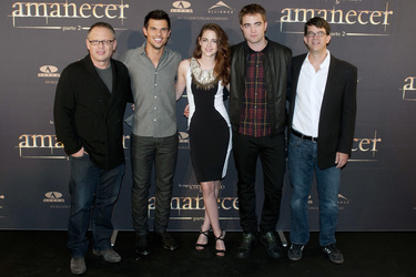 Bill Condon, Taylor Lautner, Kristen Stewart, Robert Pattinson, Wyck Godfrey