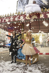 Julia Schwebke als Frau Holle, Verena Jakupov als Pechmarie, Yvonne Greitzke als Goldmarie