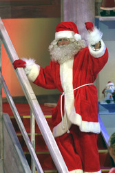 Eberhard Hertel als Weihnachtsmann