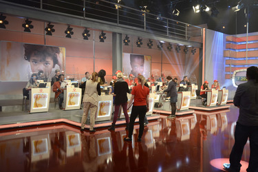 Prominente Spendensammler im Studio