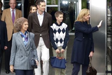 Königin Sophia, Prinzessin Elena, Inaki Urdangarin, Juan Pablo Urdangarin, Prinzessin Cristina