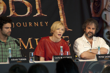 Aiden Turner, Cate Blanchett, Peter Jackson