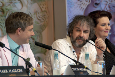Martin Freeman, Peter Jackson, Philippa Boyens