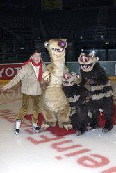 Otto Waalkes mit Sid, Crash und Eddie