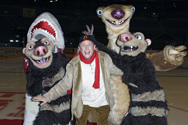 Otto Waalkes mit Sharky, Sid, Crash und Eddie