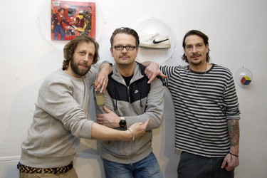 Oliver Korittke mit Niklas Beckert und Oliver Kircher