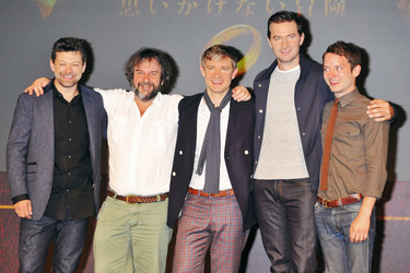 Andy Serkis, Peter Jackson, Martin Freeman, Richard Armitage, Elijah Wood