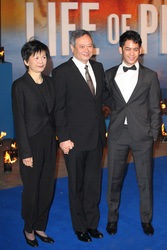 Ang Lee mit Gattin Jane und Sohn Mason