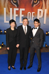 Ang Lee mit Gattin Jane und Sohn Mason