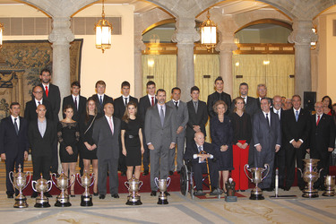 Letizia von Spanien, Felipe von Spanien, Sophia von Spanien und die Preisträger