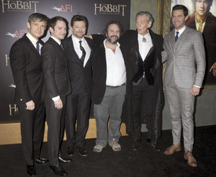 Martin Freeman, Elijah Wood, Andy Serkis, Peter Jackson, Ian McKellen, Richard Armitage