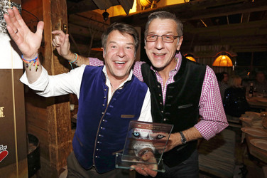 Patrick Lindner mit Lebensgefährte Peter Schäfer