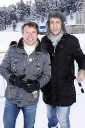 Patrick Lindner mit Lebensgefährte Peter Schäfer