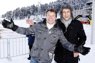 Patrick Lindner mit Lebensgefährte Peter Schäfer