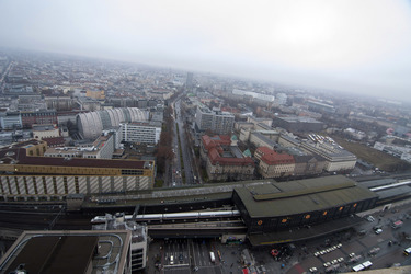 Blick aus der Präsidenten-Suite auf den Bahnhof Zoo