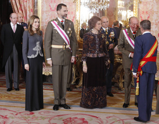 Letizia von Spanien, Felipe von Spanien, Sophia von Spanien, Juan Carlos I. von Spanien