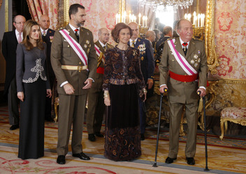 Letizia von Spanien, Felipe von Spanien, Sophia von Spanien, Juan Carlos I. von Spanien