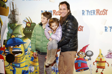 Thomas Ohrner mit seinen Kindern Fabian und Pauline