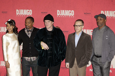 Kerry Washington, Jamie Foxx, Quentin Tarantino, Christoph Waltz, Samuel L. Jackson