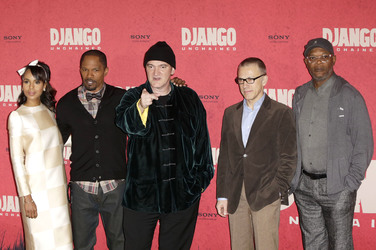 Kerry Washington, Jamie Foxx, Quentin Tarantino, Christoph Waltz, Samuel L. Jackson