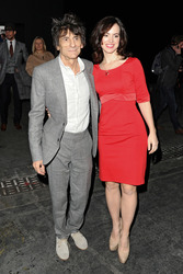 Ronnie Wood (Faces, Jeff Beck Group, The Rolling Stones) mit Gattin Sally Humphries