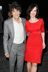 Ronnie Wood (Faces, Jeff Beck Group, The Rolling Stones) mit Gattin Sally Humphries