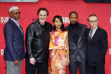 Samuel L. Jackson, Quentin Tarantino, Kerry Washington, Jamie Foxx, Christoph Waltz