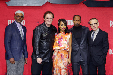 Samuel L. Jackson, Quentin Tarantino, Kerry Washington, Jamie Foxx, Christoph Waltz