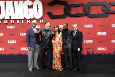 Samuel L. Jackson, Quentin Tarantino, Kerry Washington, Jamie Foxx, Christoph Waltz