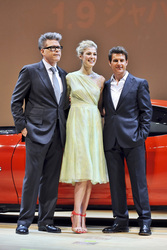 Christopher McQuarrie, Rosamund Pike, Tom Cruise