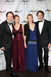 Gerrit und Frederik Braun mir Partnern