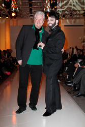 Harald Glööckler mit Lebensgefährte und Geschäftspartner Dieter Schroth