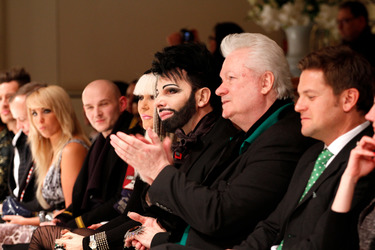 Harald Glööckler mit Lebensgefährte und Geschäftspartner Dieter Schroth