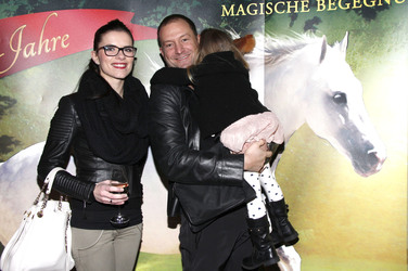 Björn Casapietra mit Ehefrau Anne Sophie und Tochter Stella Cheyenne