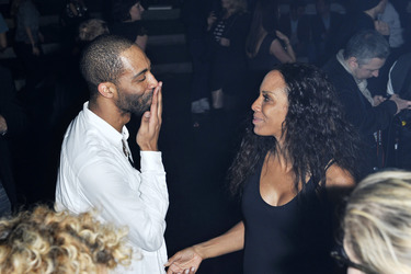 Barbara Becker mit Gast