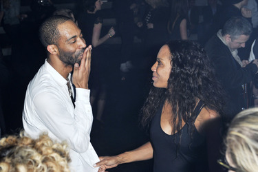 Barbara Becker mit Gast