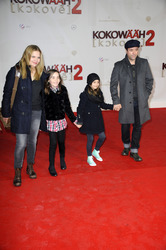 Anna Loos, Jan Josef Liefers mit ihren Toechtern Lilly und Lola