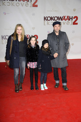 Anna Loos, Jan Josef Liefers mit ihren Toechtern Lilly und Lola