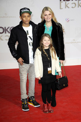 Anne-Sophie Briest mit ihren Kindern Jahmar und Faye